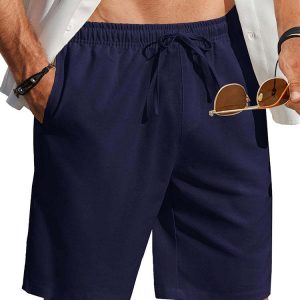 casual summer linen blend shorts (us only)